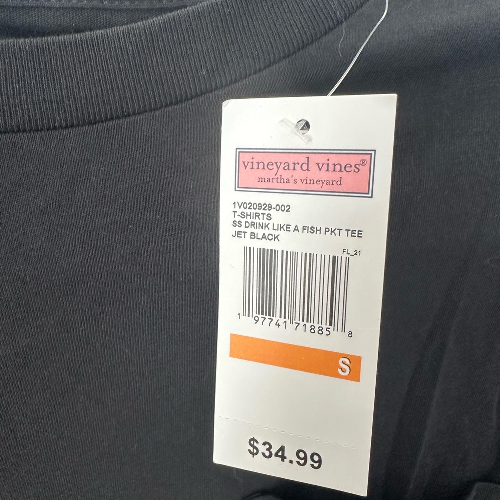 Vineyard Vines Mens Shirt Black SMALL NWT - Picture 2 of 4
